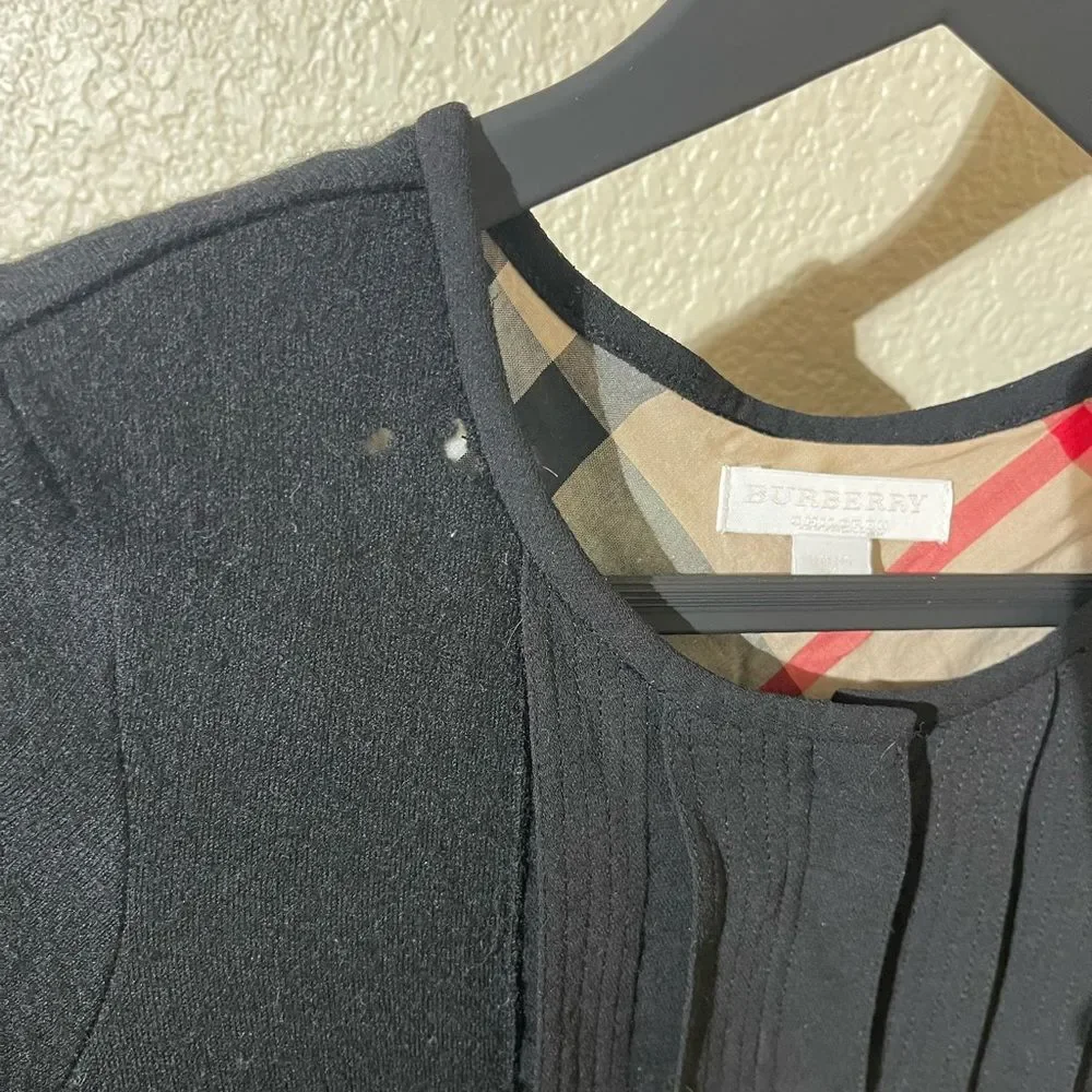 Burberry Black Short Sleeve Dress for Kids
